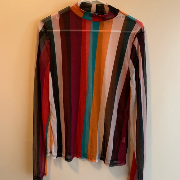 colorful mesh top